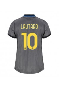 Inter Milan Lautaro Martinez #10 Fotballdrakt Tredje Klær Dame 2026-27 Korte ermer